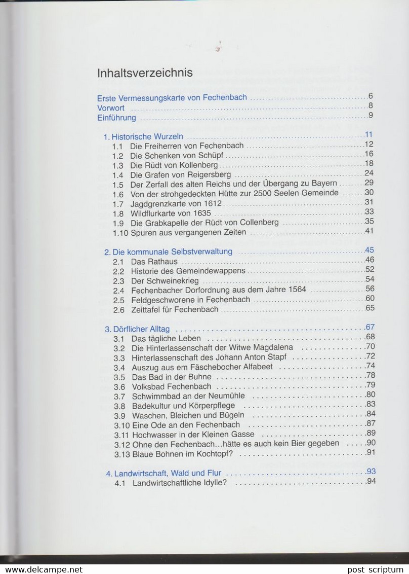 Livre -Collenberg -  Fechenbach Ein Fränkisches Dorf Mit 800 Jähriger Geschichte - - Bavière