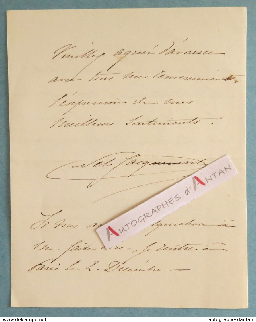 L.A.S Nelie JACQUEMART Peintre & Collectionneuse - Châalis Par Senlis - Chemin De Fer Du Nord - Lettre Autographe - Painters & Sculptors