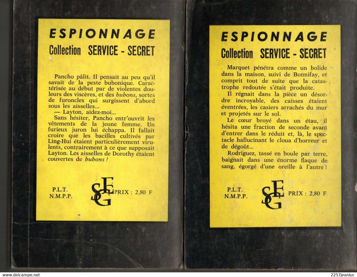 2 Romans Espionnage * La Meute Aux Trousses Et Croisière En Enfer * Editions S.E.G  De 1968 - Otros & Sin Clasificación