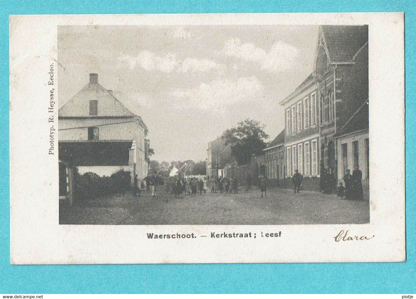 * Waarschoot (Lievegem - Oost Vlaanderen) * (Phototyp. R. Heysse, Eekloo) Kerkstraatv Leesf, Animée, Old, Rare - Waarschoot