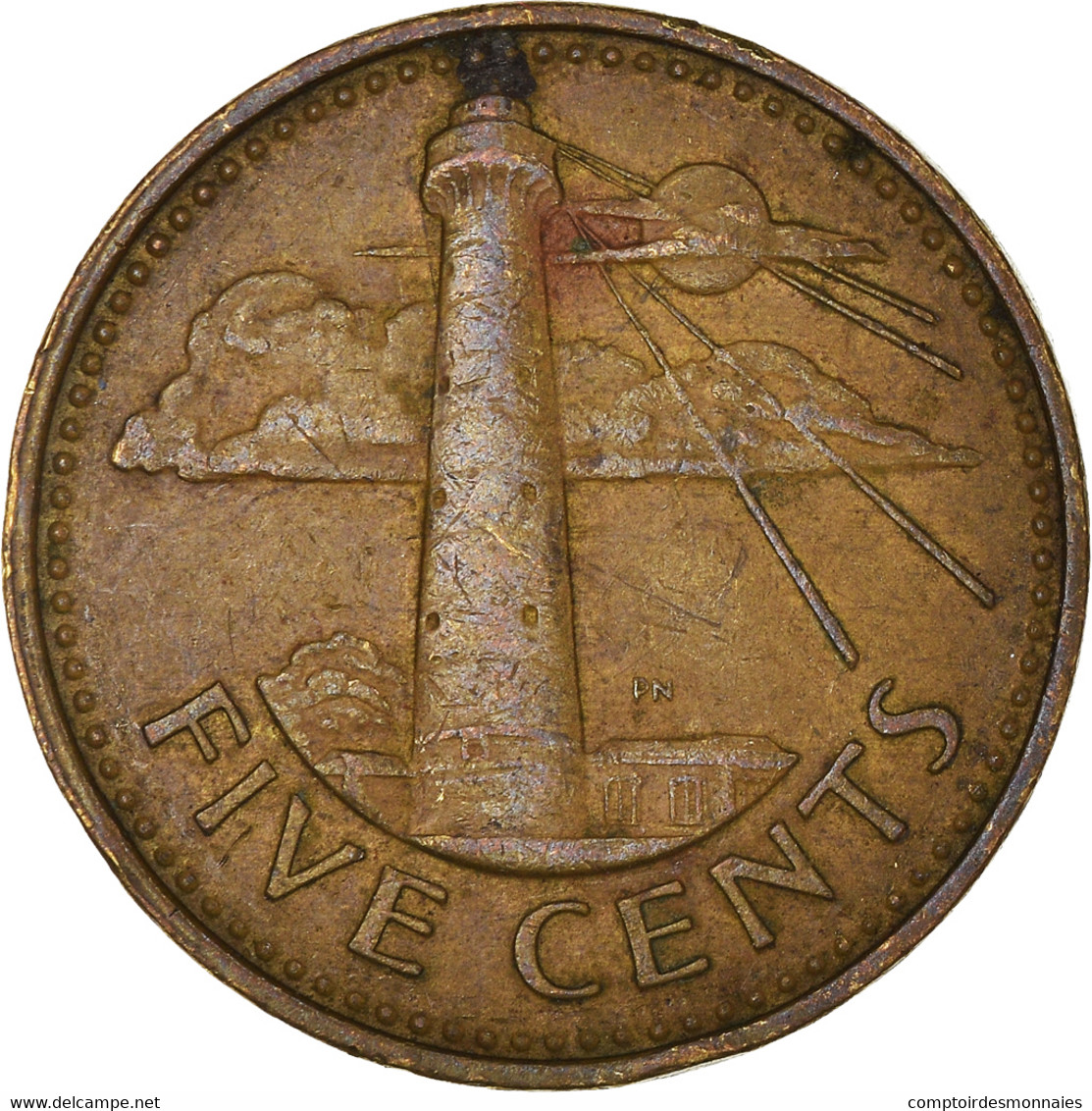 Monnaie, Barbade, 5 Cents, 1986 - Barbados (Barbuda)