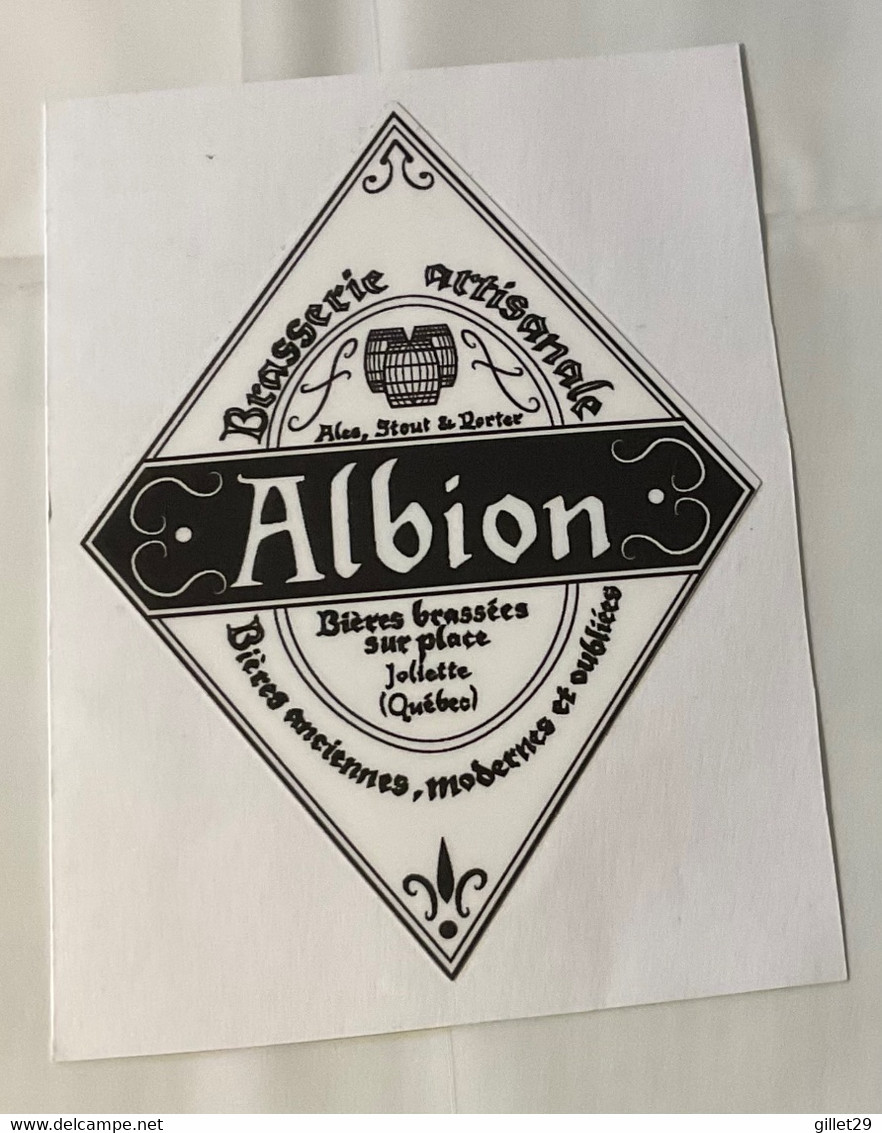 ÉTIQUETTES DE BIÈRE Du QUÉBEC - BRASSERIE ARTISANALE ALBION, ALBION - - Cerveza