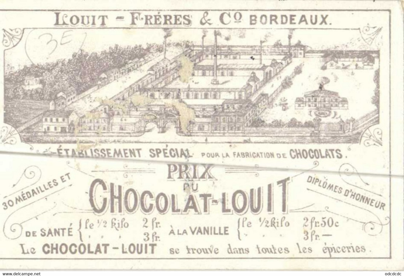 Chromo Chocolat Louit  Petite Famille Des Pays Bas  RV - Louit