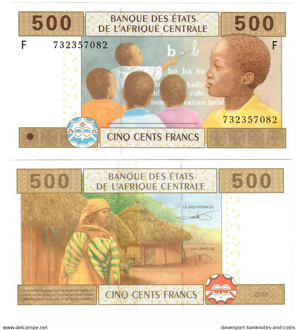 Equatorial Guinea 500 Francs CFA 2002 (2015) UNC "F" - Aequatorial-Guinea