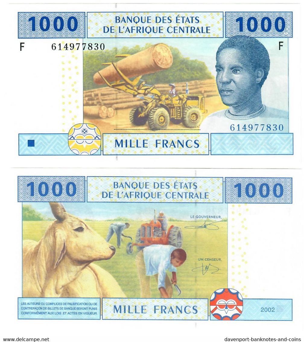 Equatorial Guinea 1000 Francs CFA 2002 (2015) UNC "F" - Guinea Equatoriale