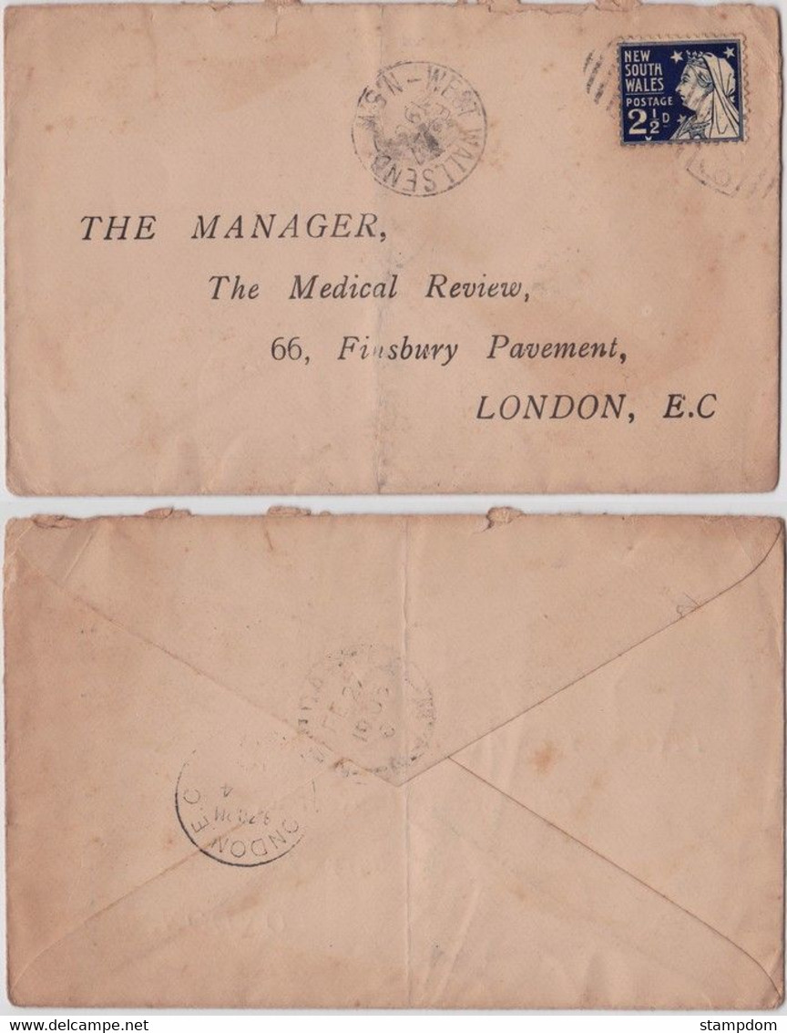 WESTERN AUSTRALIA 1903 COVER To London  @D7792 - Covers & Documents