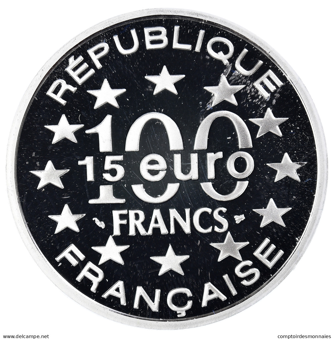 Monnaie, France, Monnaie De Paris, Tour De Belem, 100 Francs-15 Euro, 1997 - Essais, Piéforts, épreuves & Flans Brunis