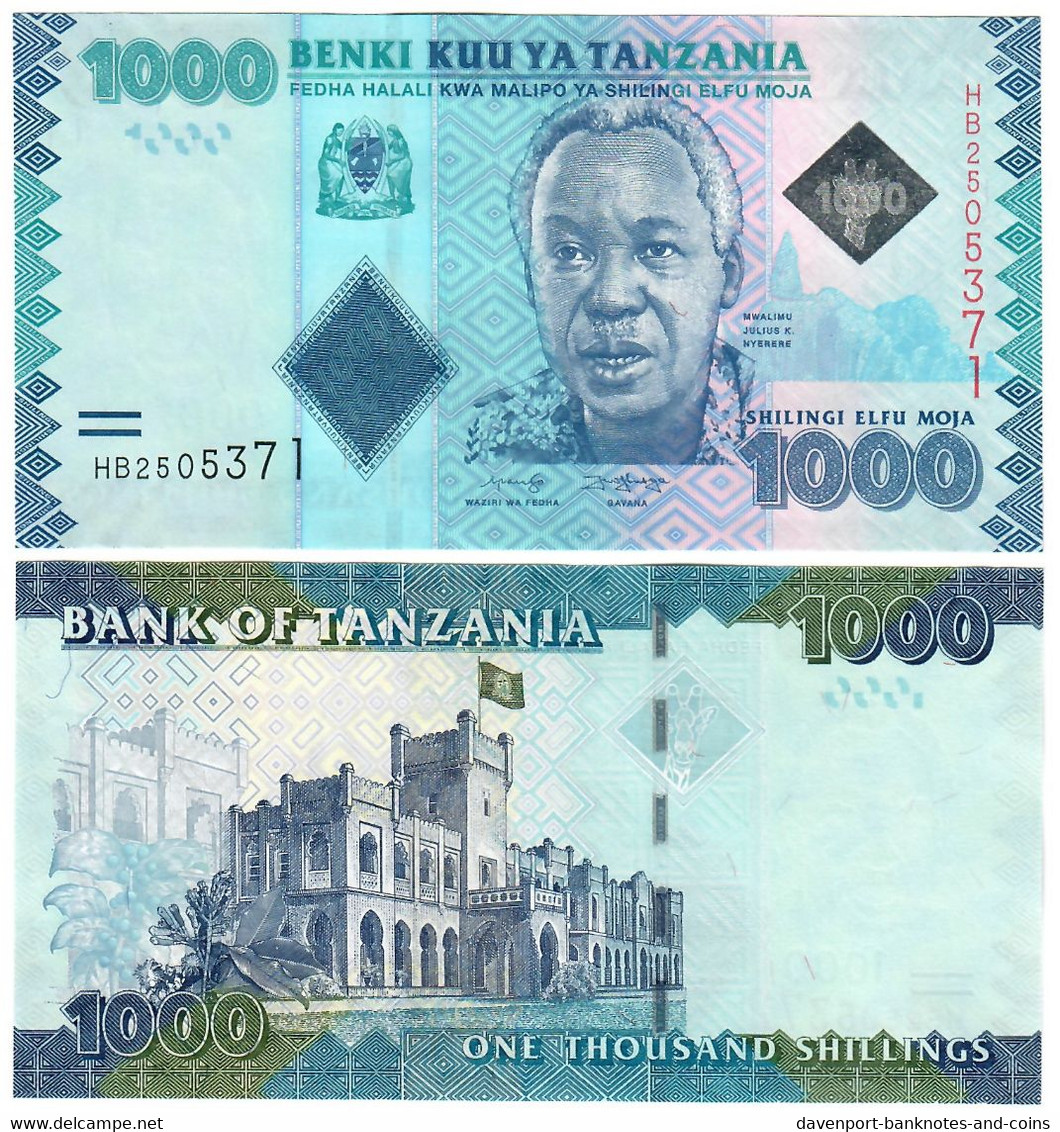 Tanzania 1000 Shillings 2011 (2019) UNC - Tanzanie