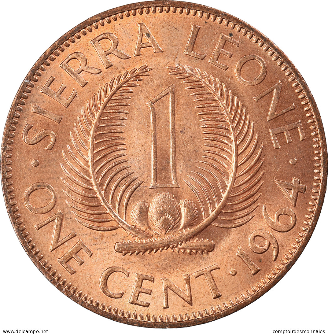 Monnaie, Sierra Leone, Cent, 1964 - Sierra Leone