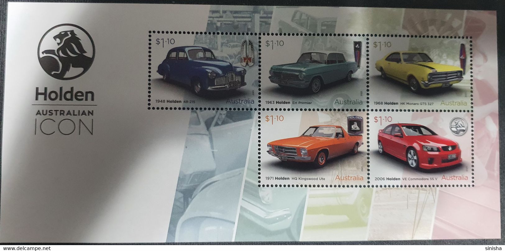 Australia / 2021 / Cars - Unused Stamps