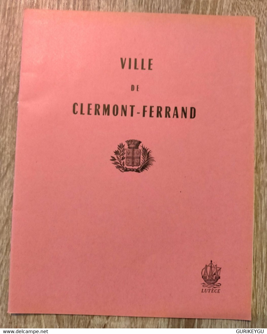 Rare Ancien Livre  Cahier D'Ecole Ville De  CLERMONT FERRAND Lutèce Rose  100% Vierge à Carreaux - 0-6 Jaar