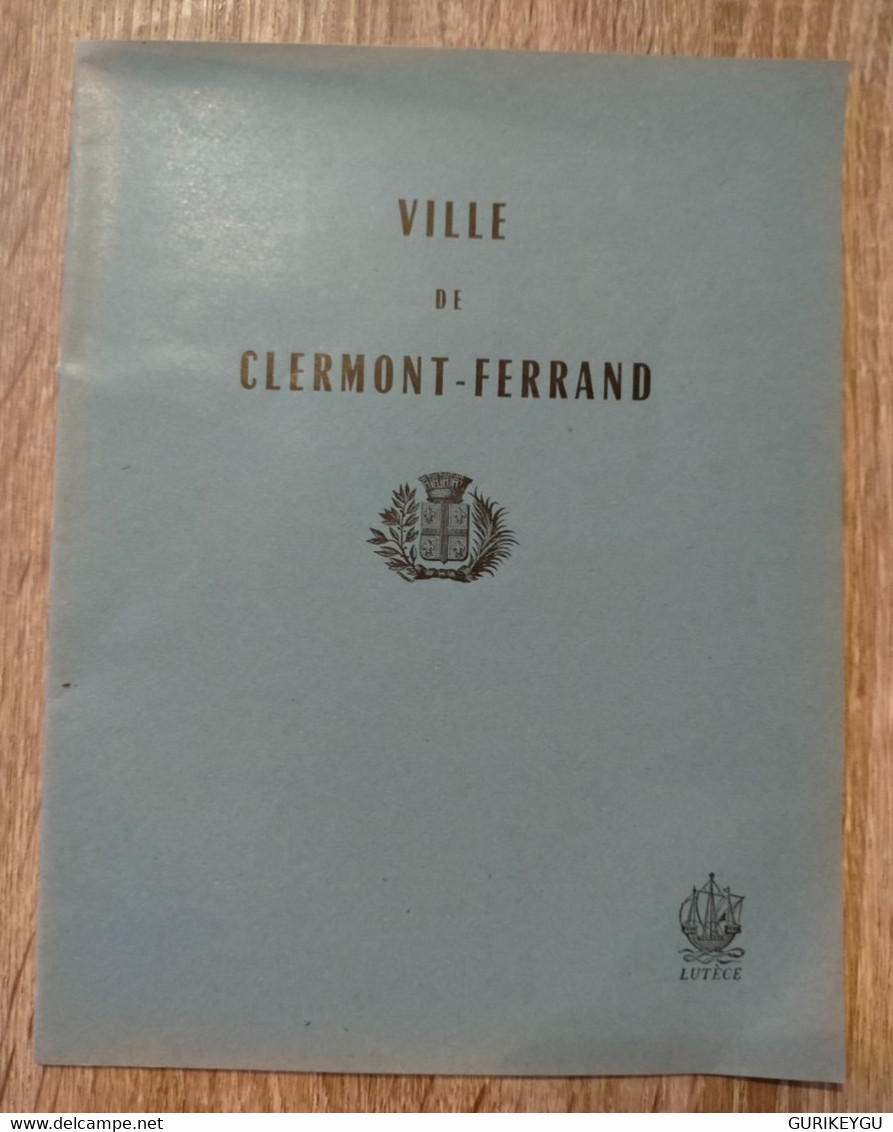 Rare Ancien Livre  Cahier D'Ecole Ville De  CLERMONT FERRAND Lutèce Bleu  100% Vierge à Carreaux - 0-6 Years Old