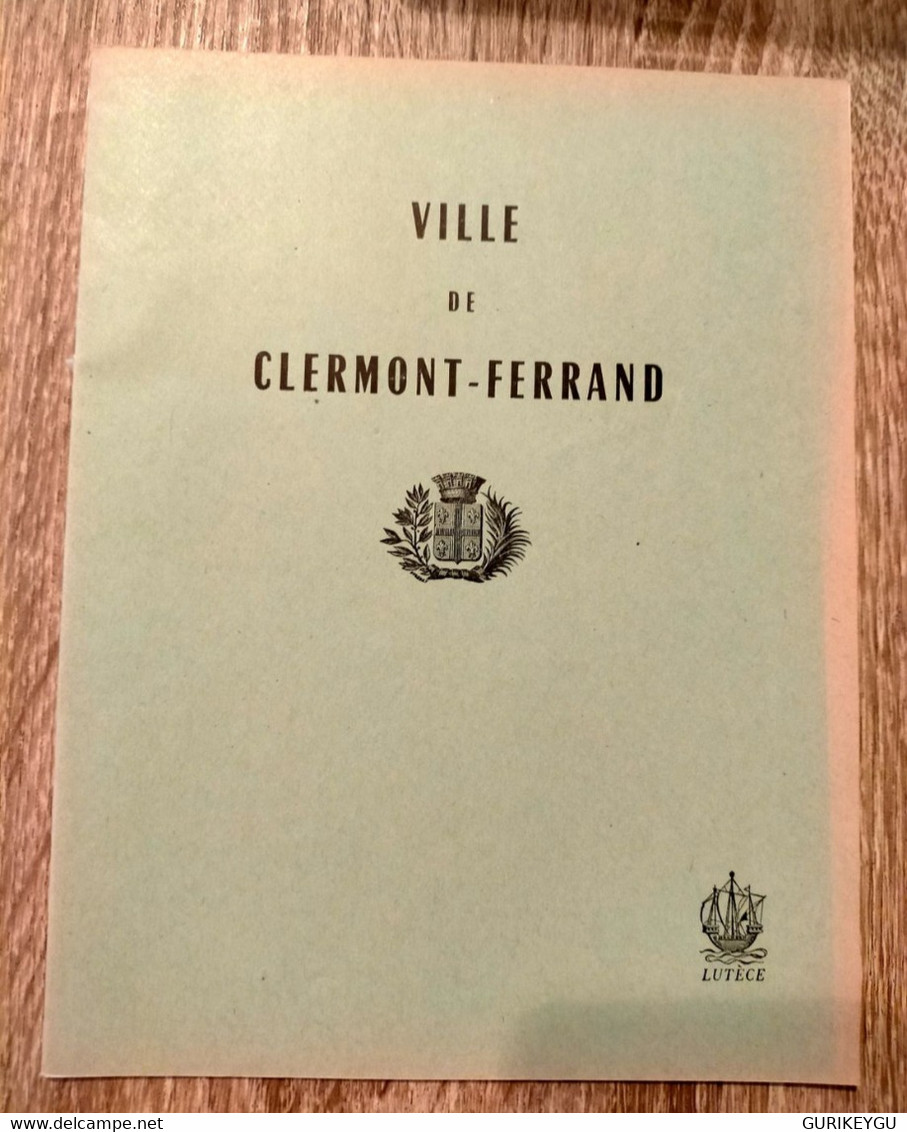 Rare Ancien Livre  Cahier D'Ecole Ville De  CLERMONT FERRAND Lutèce Vert 100% Vierge à Carreaux - 0-6 Años