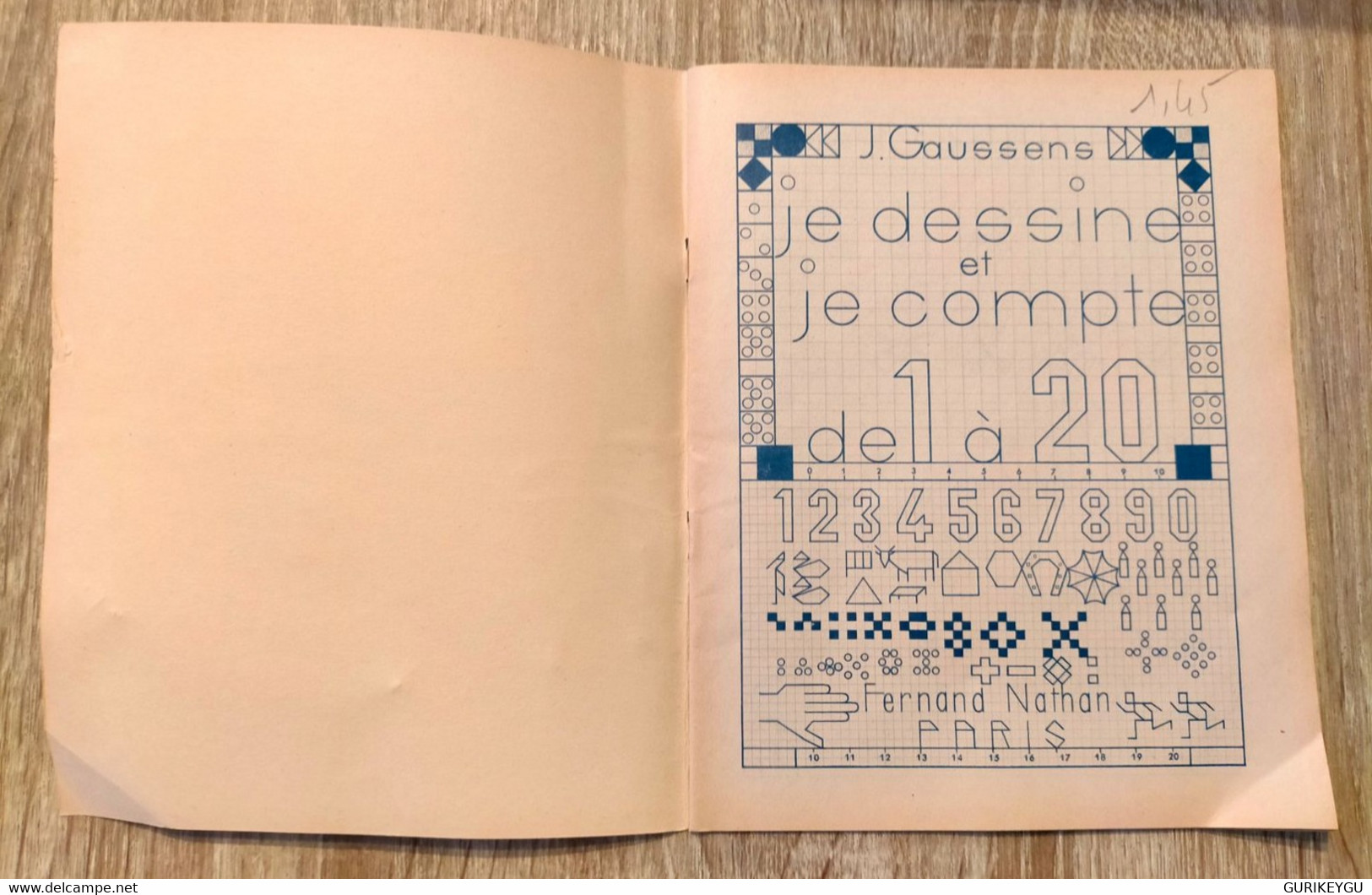 Ancien Livre D'école Je Dessine Et Je Compte De 1 à 20 Cahier Maternelle FERNAND NATHAN PARIS De 1953 16 Semaines - 0-6 Años