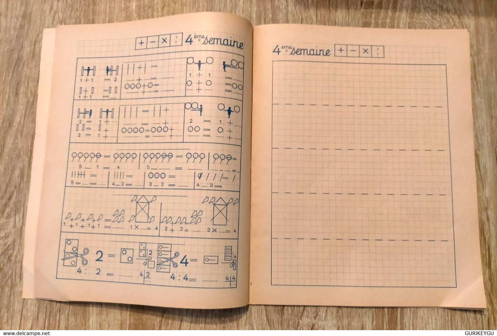 Ancien Livre D'école Je Dessine Et Je Compte De 1 à 20 Cahier Maternelle FERNAND NATHAN PARIS De 1953 16 Semaines - 0-6 Jahre