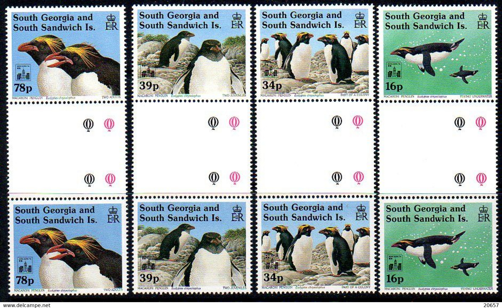 South Georgia Georgie Du Sud And Sandwich 0231/34 Manchot, Pingouin - Fauna Antartica