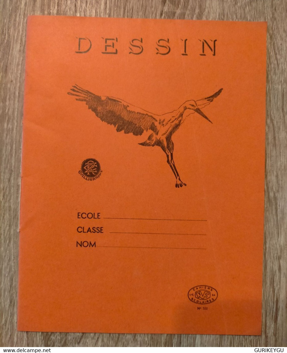 Ancien Livre Scolaire D'école Je Dessine  Dessin CALLIGRAPHE 16 Pages Gros Carreaux - 0-6 Ans
