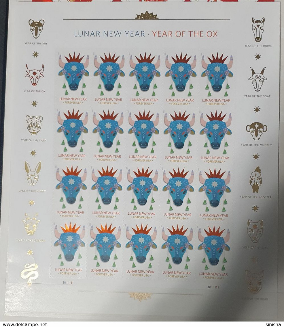 USA / Year Of The Ox - Unused Stamps