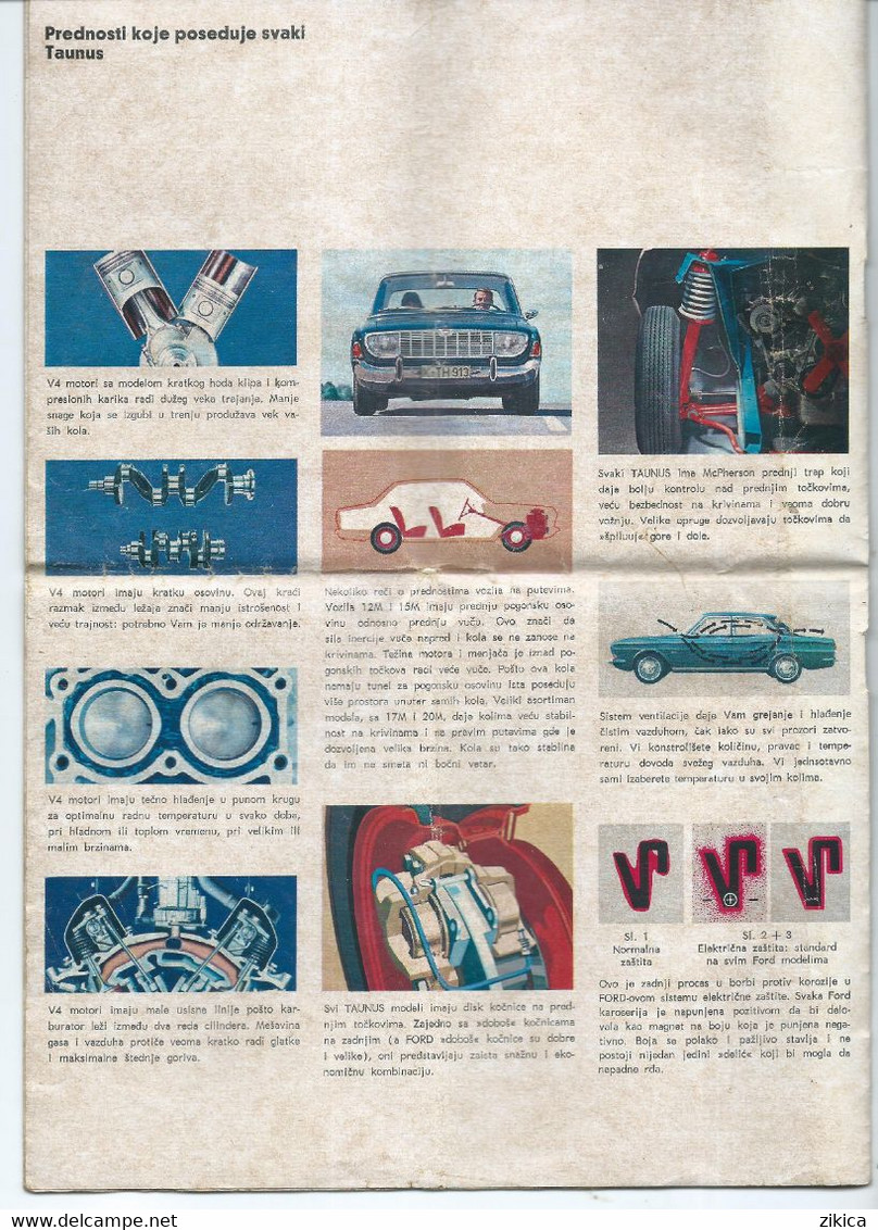 Automotive > Passenger Cars - Ford Taunus ,advertising Brochure - Voitures