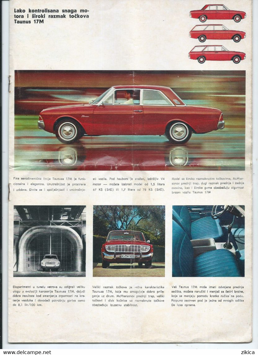 Automotive > Passenger Cars - Ford Taunus ,advertising Brochure - Voitures