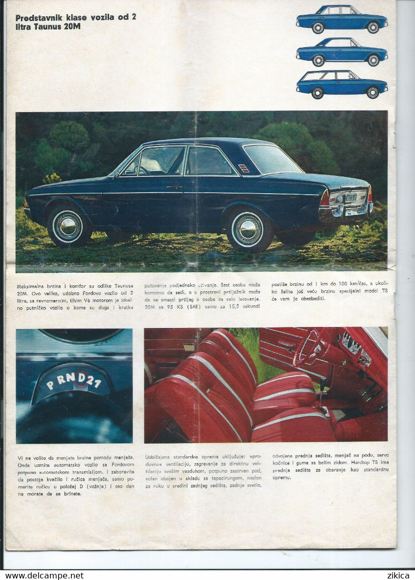 Automotive > Passenger cars - Ford Taunus ,advertising brochure