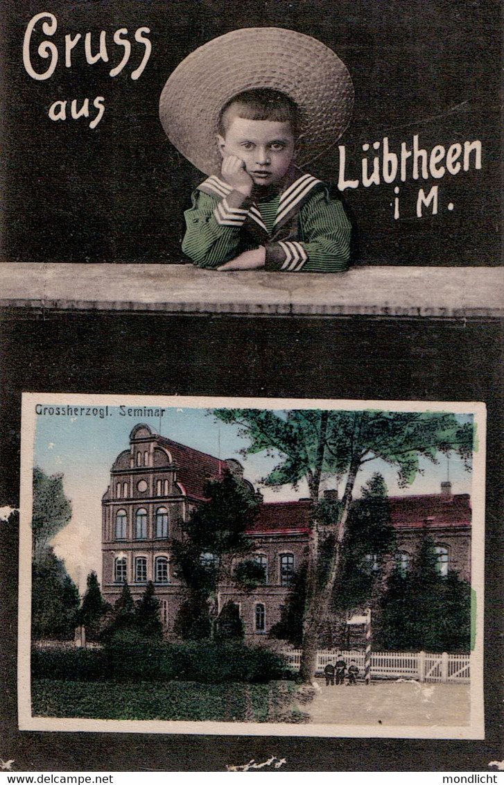 Gruss Aus Lübtheen In Mecklenburg. Grossherzogliches Seminar. 1909. - Lübtheen