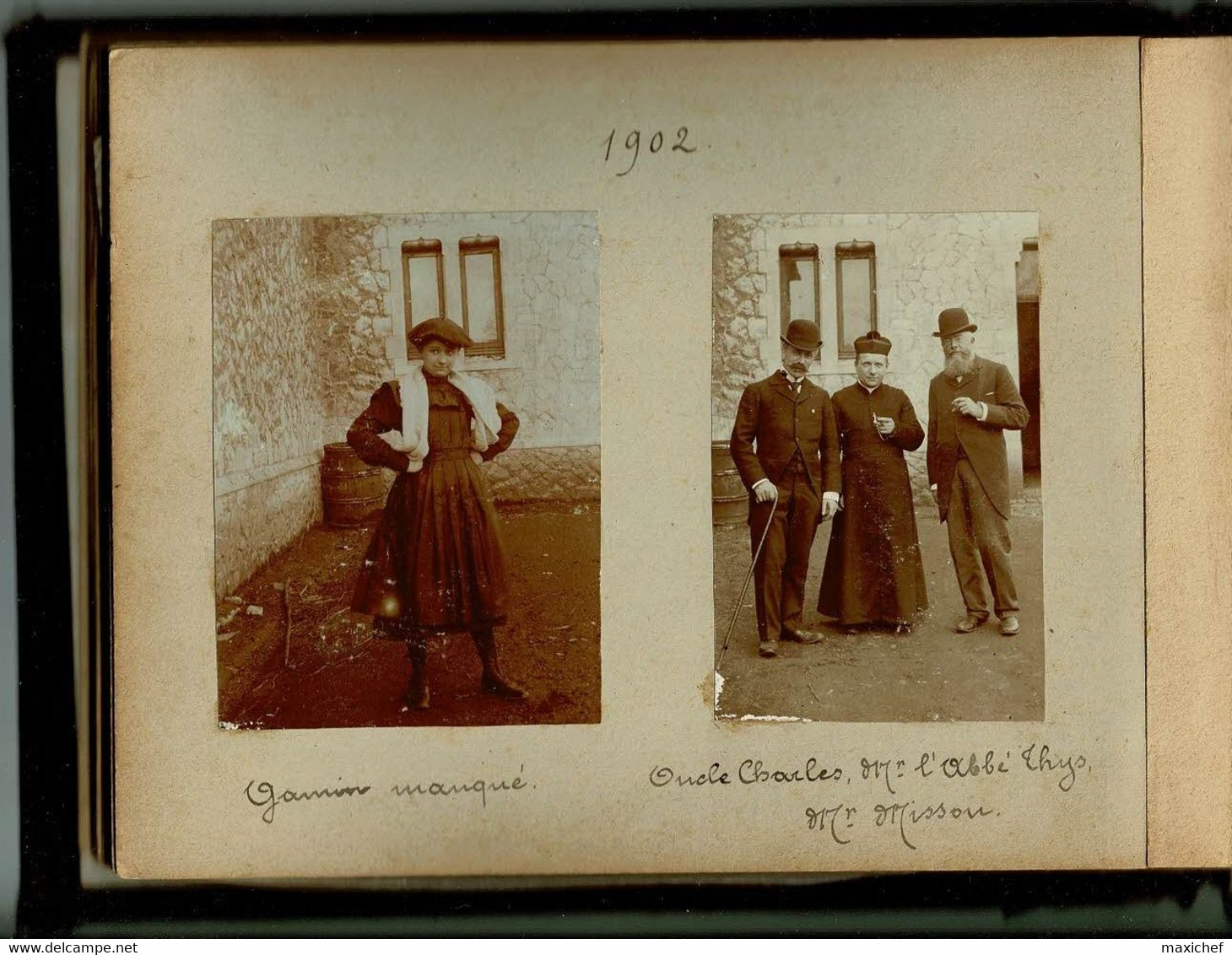 Album photo Famille Luxembourg "Villégiatures et Loisirs" de 1898 à 1904 - dans son jus, reliure abimée, tout est scanné