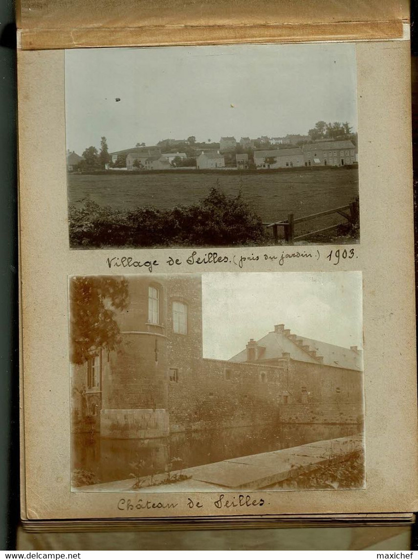 Album photo Famille Luxembourg "Villégiatures et Loisirs" de 1898 à 1904 - dans son jus, reliure abimée, tout est scanné