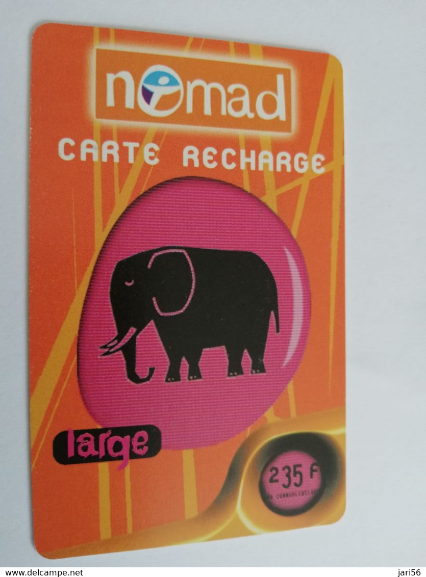 FRANCE/FRANKRIJK  NOMAD CARTE  LARGE /ELEPHANT  NOMAD OU SPOT    235FR  PREPAID  USED    ** 9441** - Mobicartes (GSM/SIM)