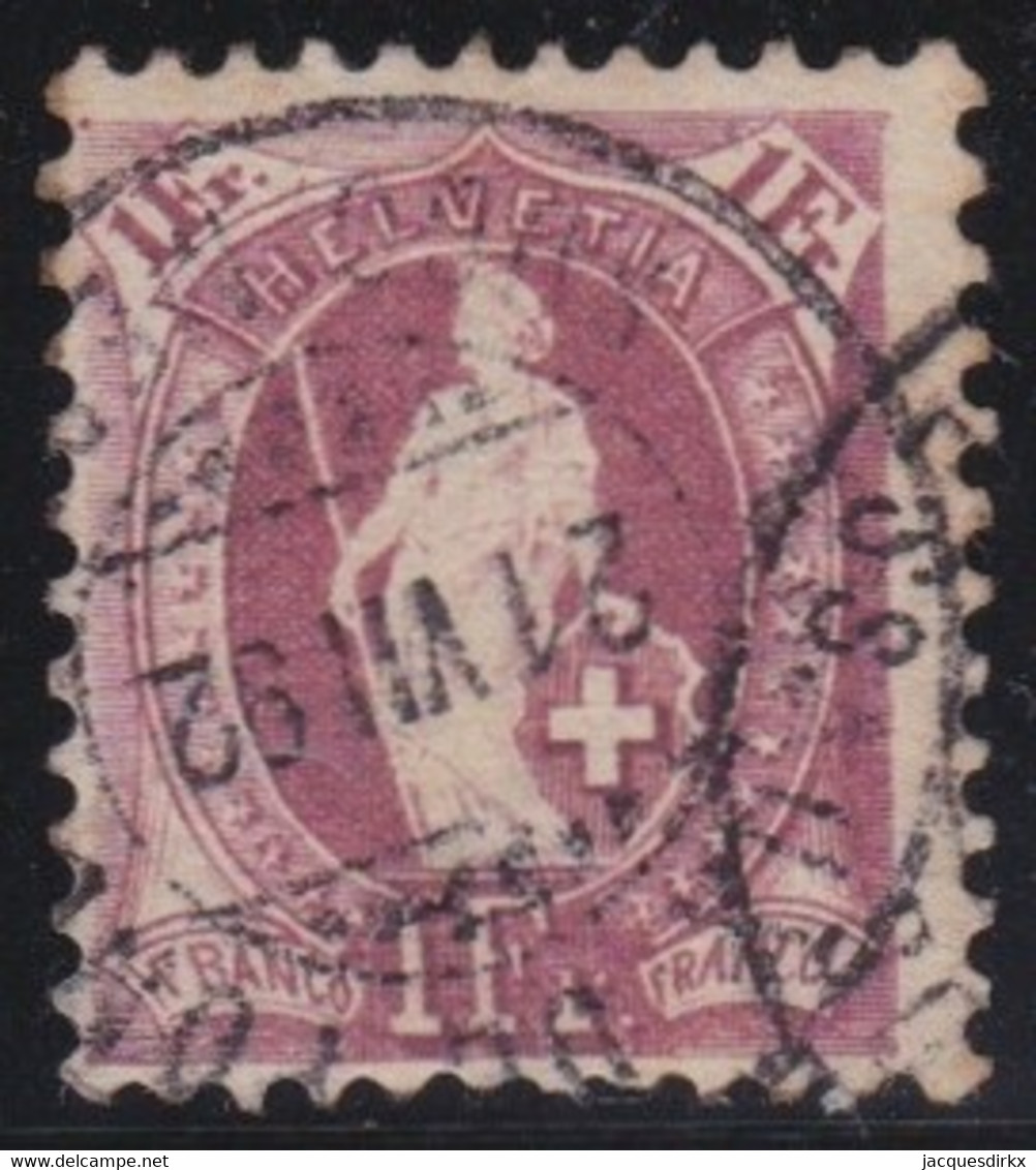 Suiisse     .   Y&T      .    78      .     O   .       Oblitéré     .   /   .   Gebraucht - Used Stamps