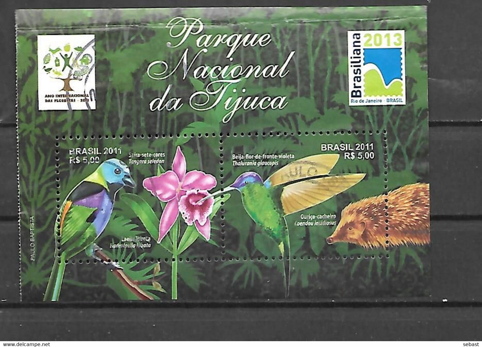 BLOC OBLITERE DU BRESIL DE 2011 N° MICHEL 3899/00 - Used Stamps