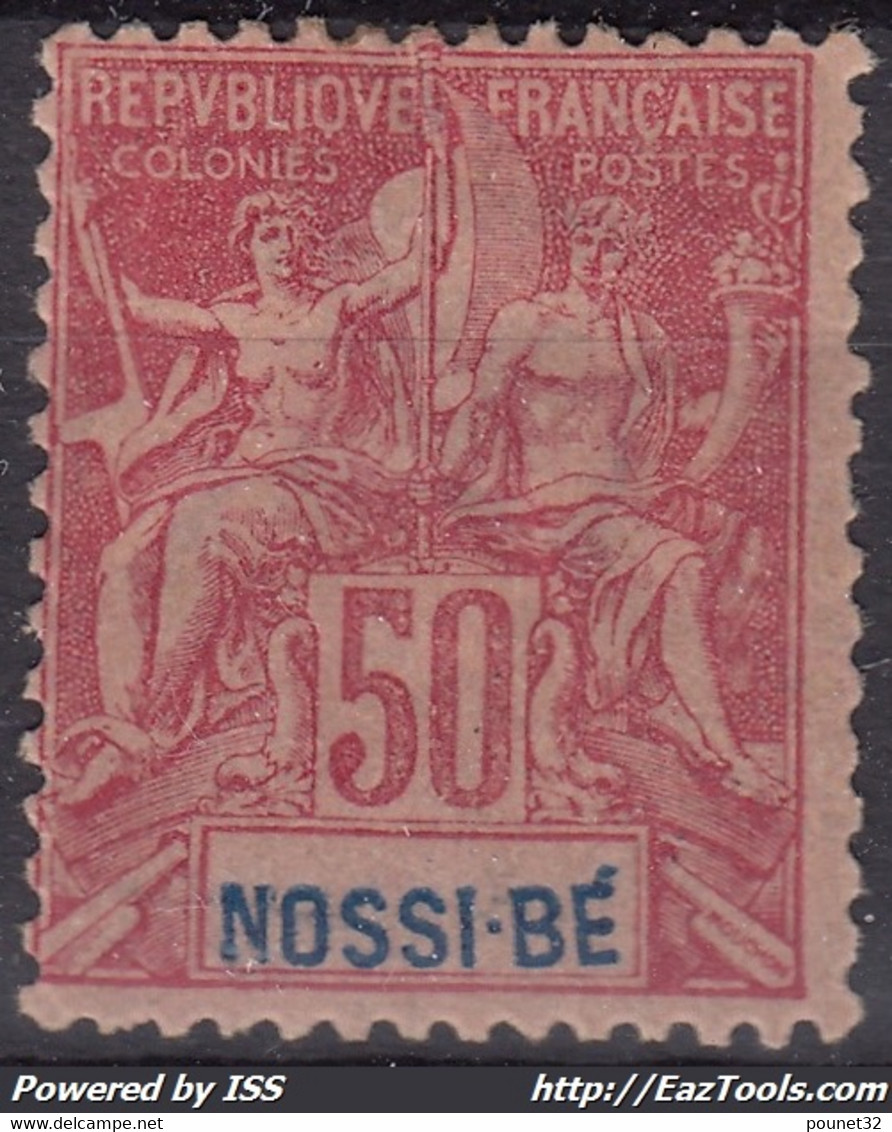 NOSSI BE : TYPE GROUPE 50c ROSE N° 37 NEUF * GOMME AVEC CHARNIERE - A VOIR - Unused Stamps