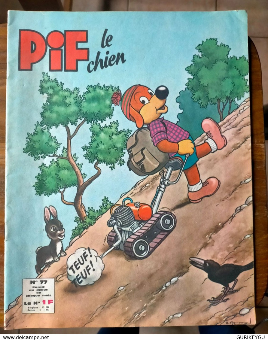 PIF Le CHIEN N° 77 Les Malices Placid Et Muzo De 07/1964  Superbe état ARNAL MalicenPIFoscopes Coloriage - Pif & Hercule