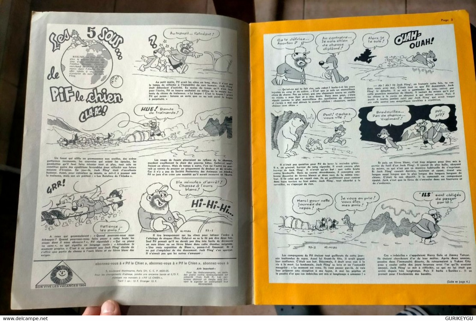 PIF Le CHIEN N° 77 Les Malices Placid Et Muzo De 07/1964  Superbe état ARNAL MalicenPIFoscopes Coloriage - Pif & Hercule