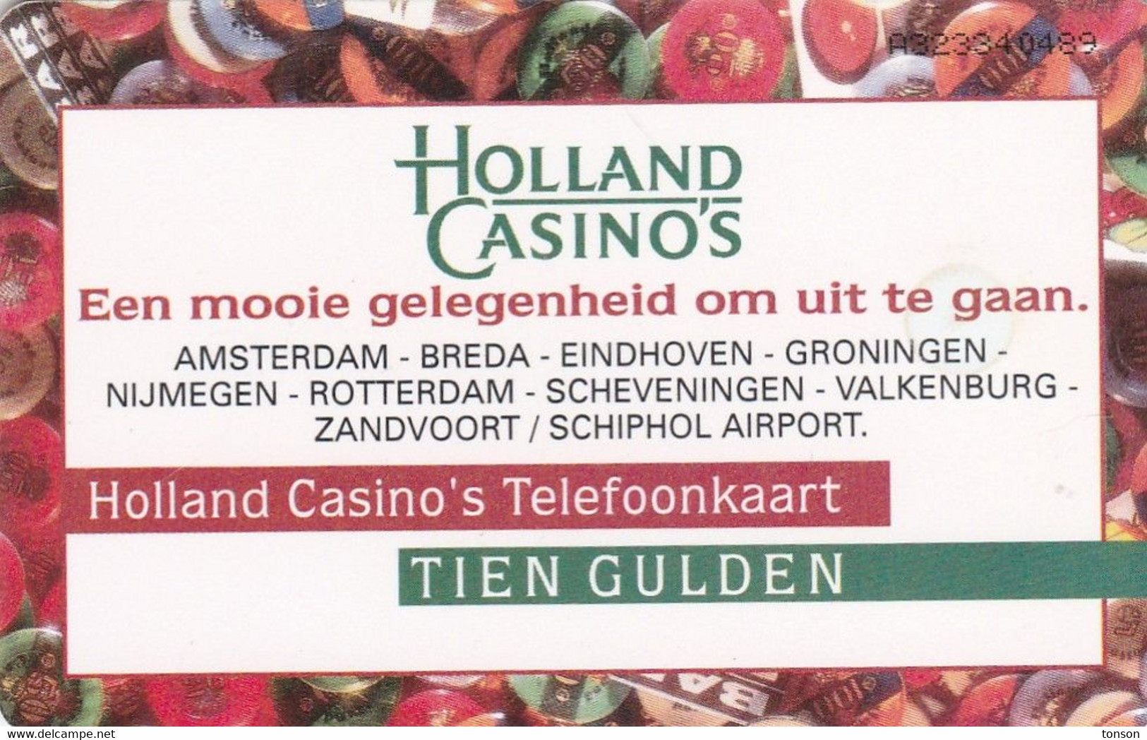 Netherlands,  CRD353, Holland Casino's, 2 Scans. - Ohne Zuordnung