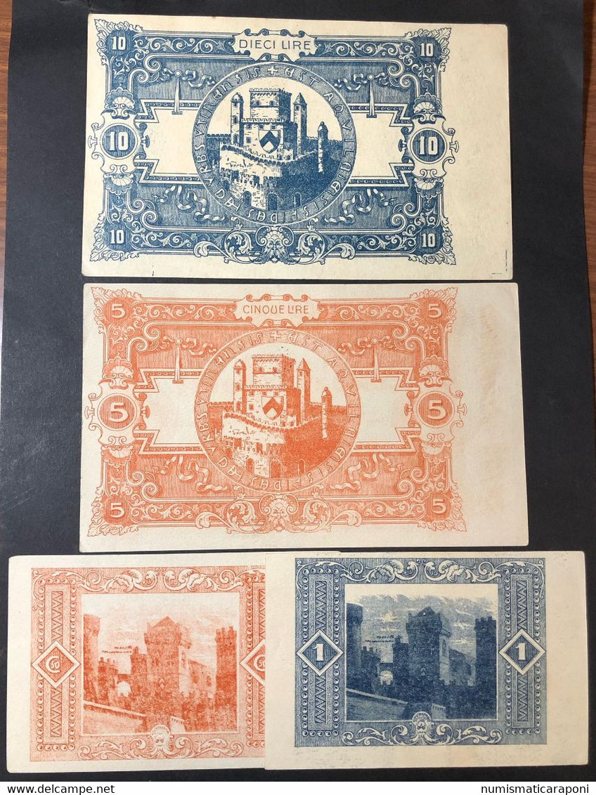 COMUNE DI UDINE 1918 10+5+1 LIRA + 50 CENT LOTTO 3884 - Zonder Classificatie