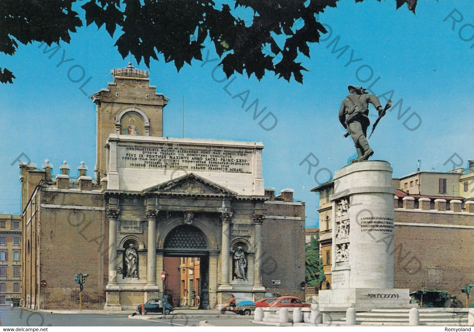 CARTOLINA  ROMA,LAZIO,PORTA PIA,STORIA,CULTURA,RELIGIONE,MEMORIA,IMPERO ROMANO,BELLA ITALIA,NON VIAGGIATA - Pontes