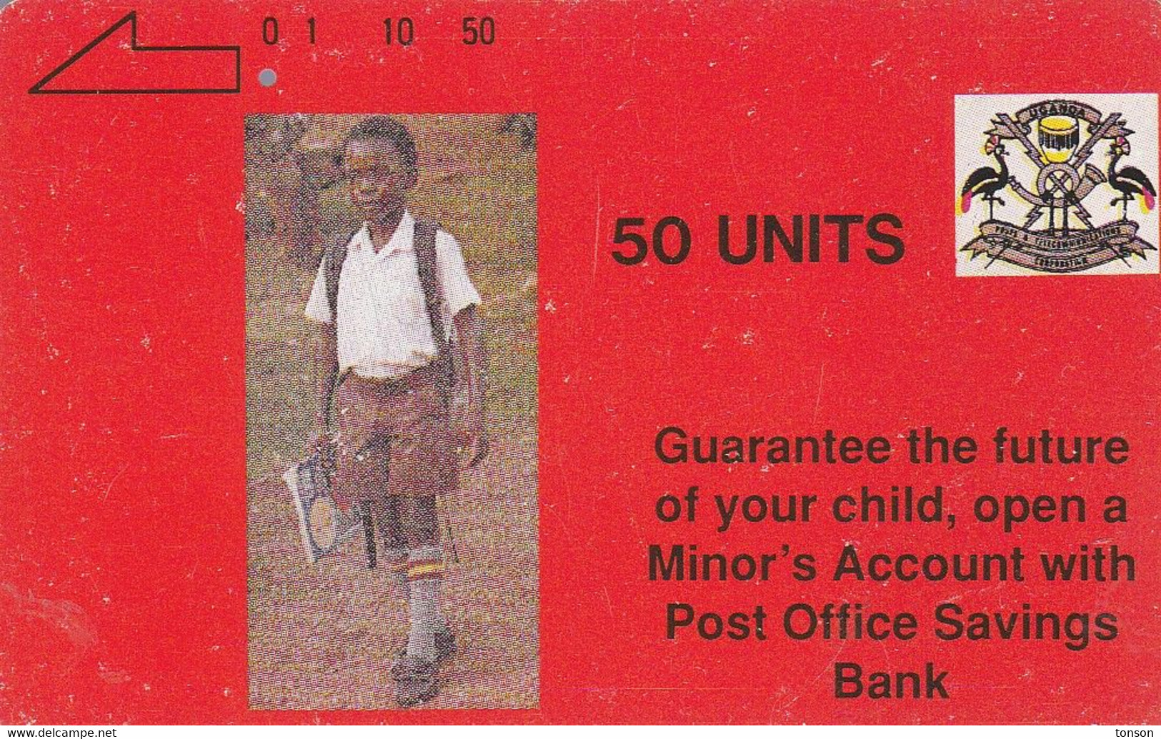 Uganda, UGA-01, P.O. Savings Bank, 2 Scans.   Please Read - Oeganda