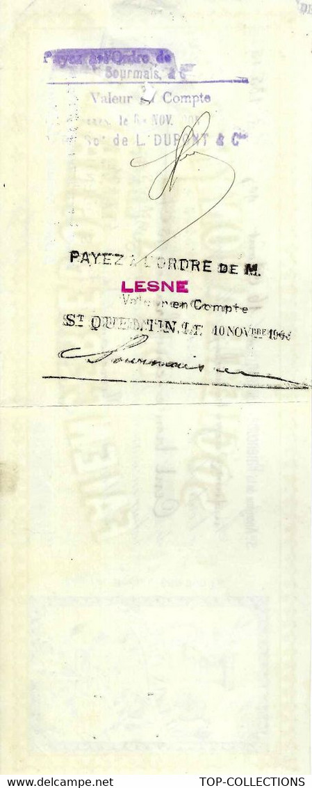 1905 ENTETE SUR MANDAT FISCAL FAIENCERIE D’ONNAING Nord  Mouzin Frères V.SCANS+HISTORIQUE - Lettres De Change