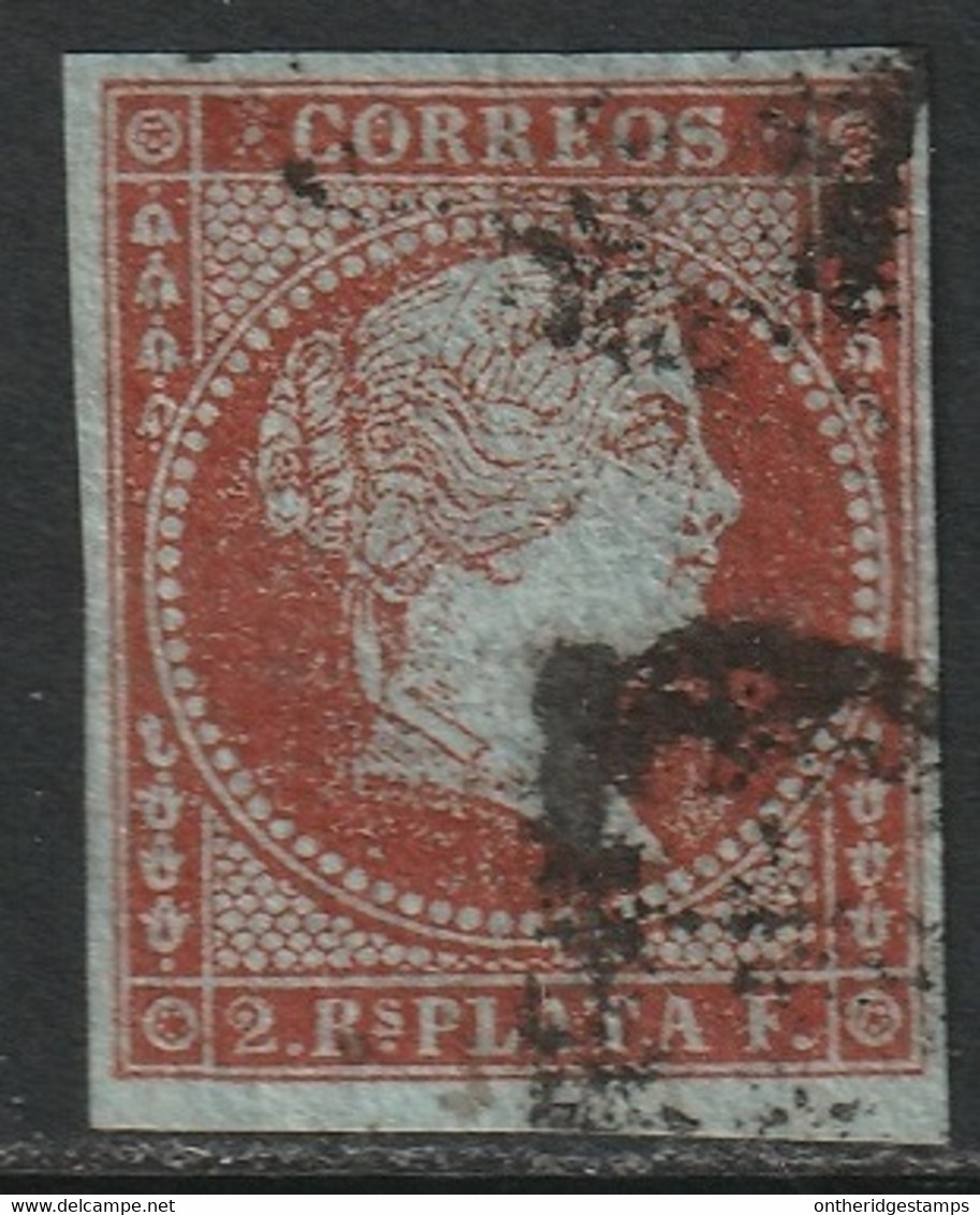 Cuba 1855 Sc 3 Antillas Ed 3 Used - Cuba (1874-1898)