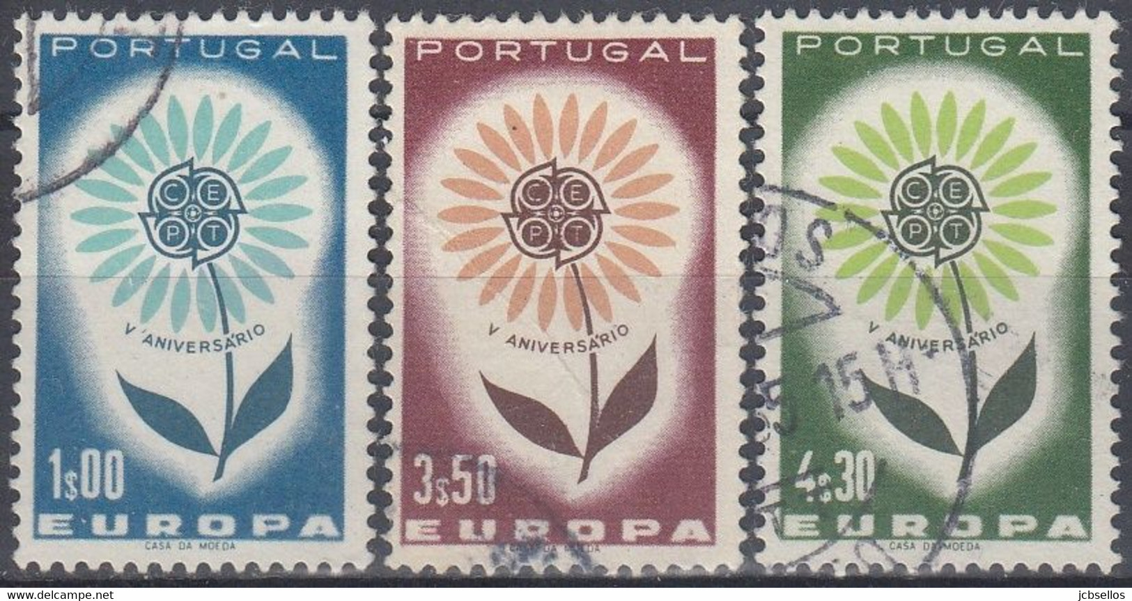 PORTUGAL 1964 Nº 944/46 USADO - Oblitérés