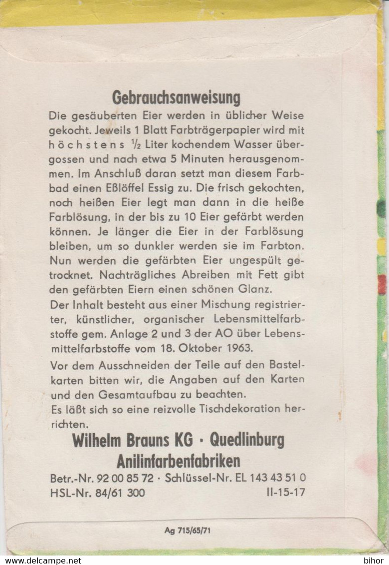 Germany - Brauns'  Ostereier - Farben - Material Und Zubehör