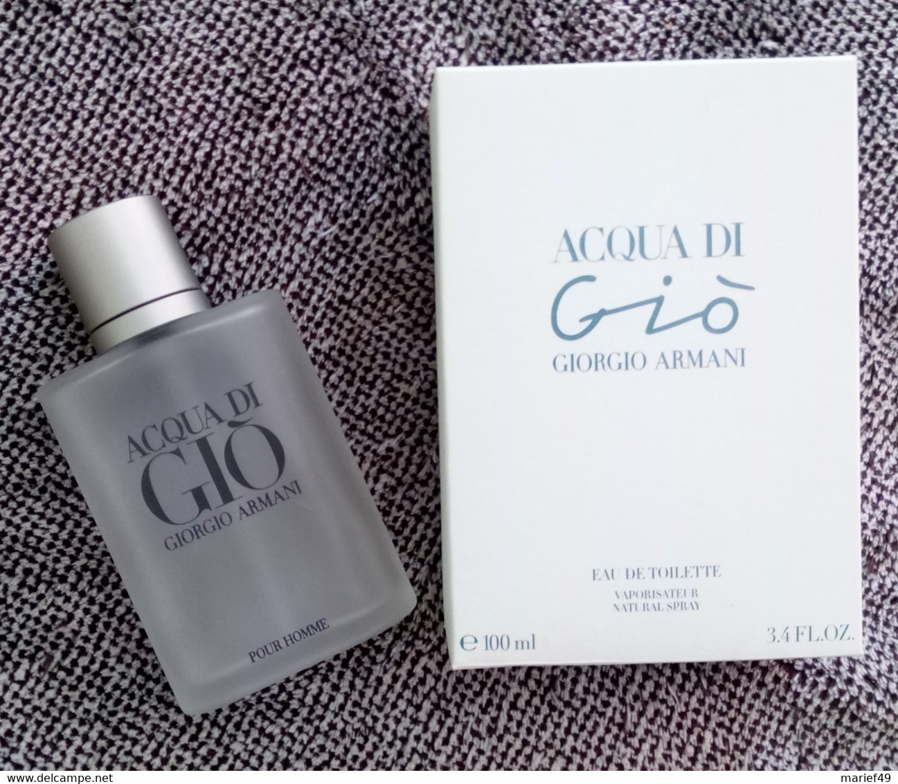 FLACON GIORGIO ARMANI ACQUA DI GIO  + EMBALLAGE (VIDE POUR COLLECTIONNEUR) 100 ML - Bottles (empty)