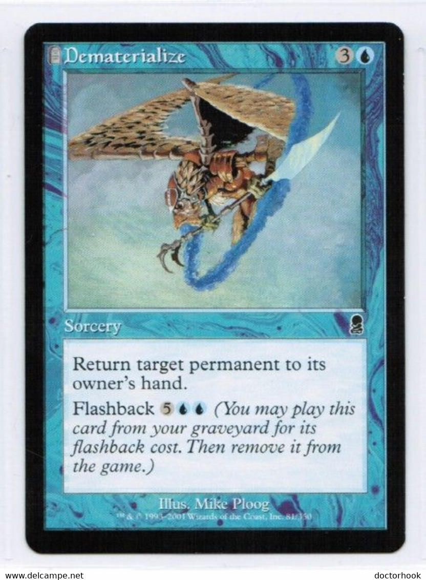 MAGIC The GATHERING  "Dematerialize"---ODYSSEY (MTG--153-5) - Autres & Non Classés