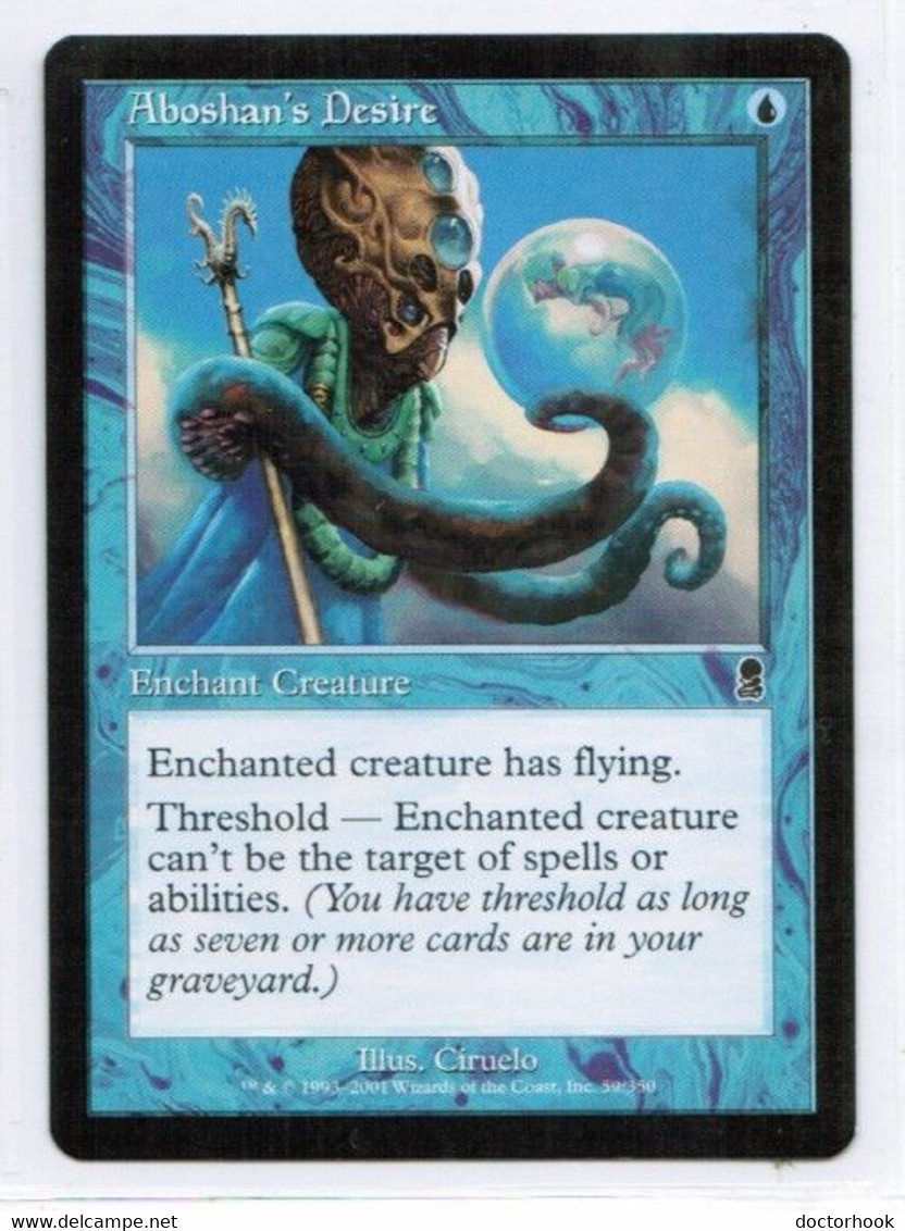 MAGIC The GATHERING  "Aboshan's Desire"---ODYSSEY (MTG--153-6) - Autres & Non Classés