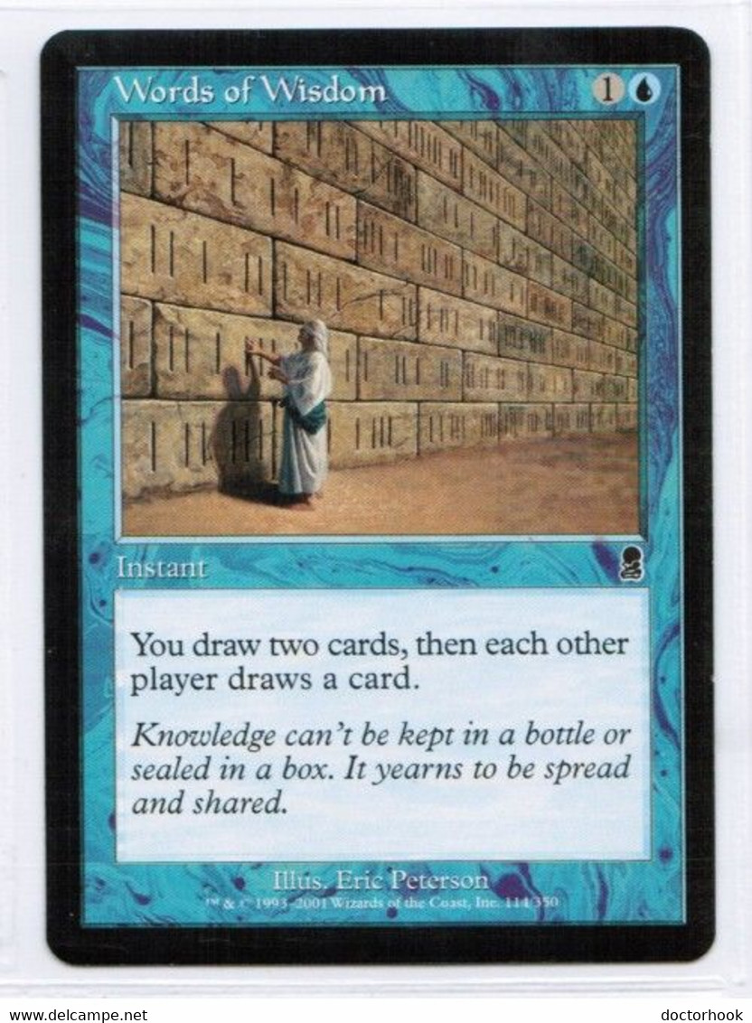 MAGIC The GATHERING  "Words Of Wisdom"---ODYSSEY (MTG--153-9) - Andere & Zonder Classificatie