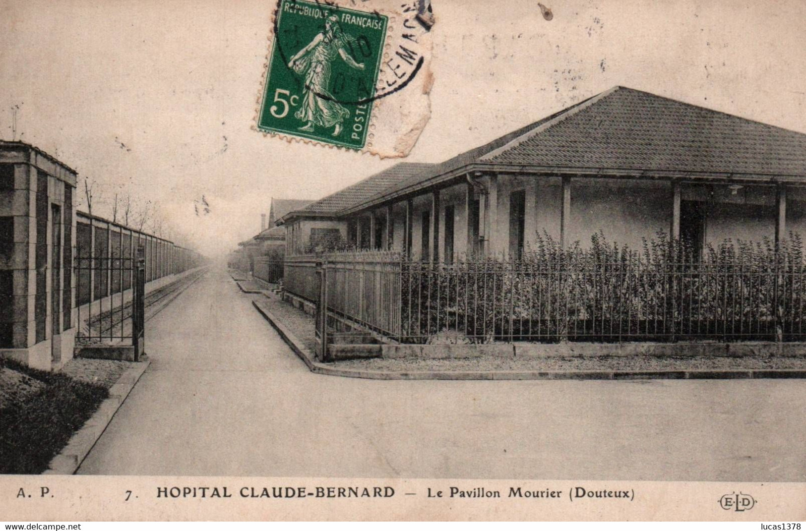 75 / PARIS / HOPITAL CLAUDE BERNARD / PAVILLON MOURIER - Santé, Hôpitaux