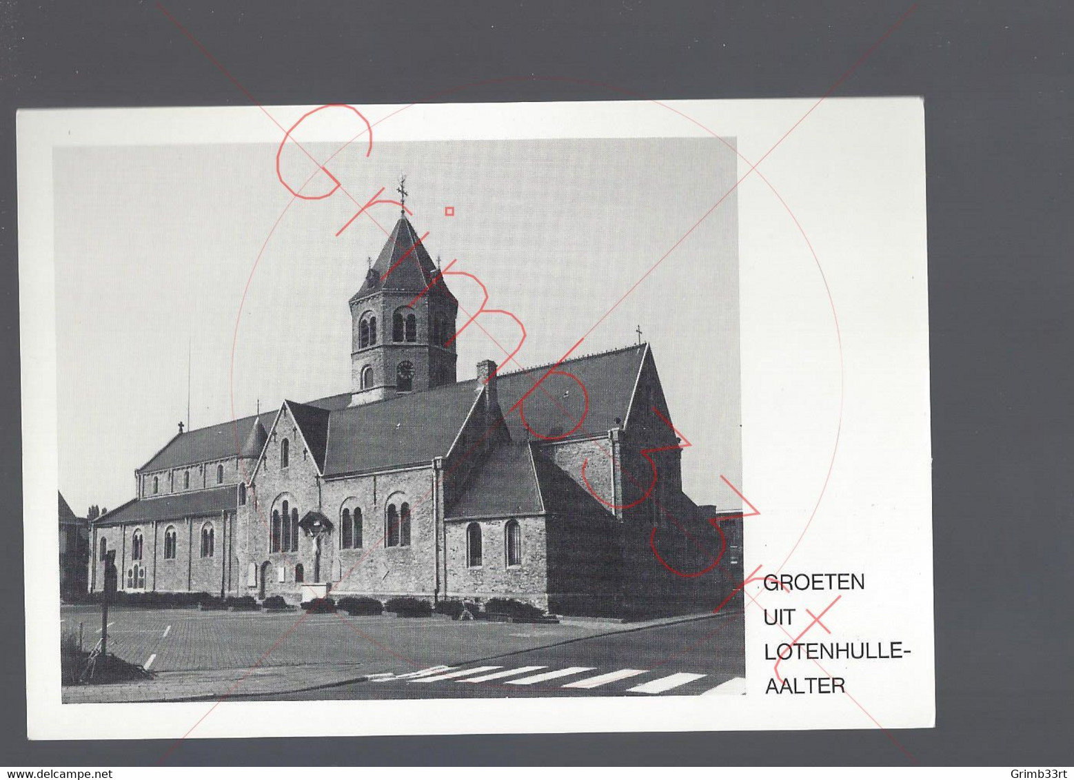 Aalter (Lotenhulle) - H. Kruiskerk - Postkaart - Aalter