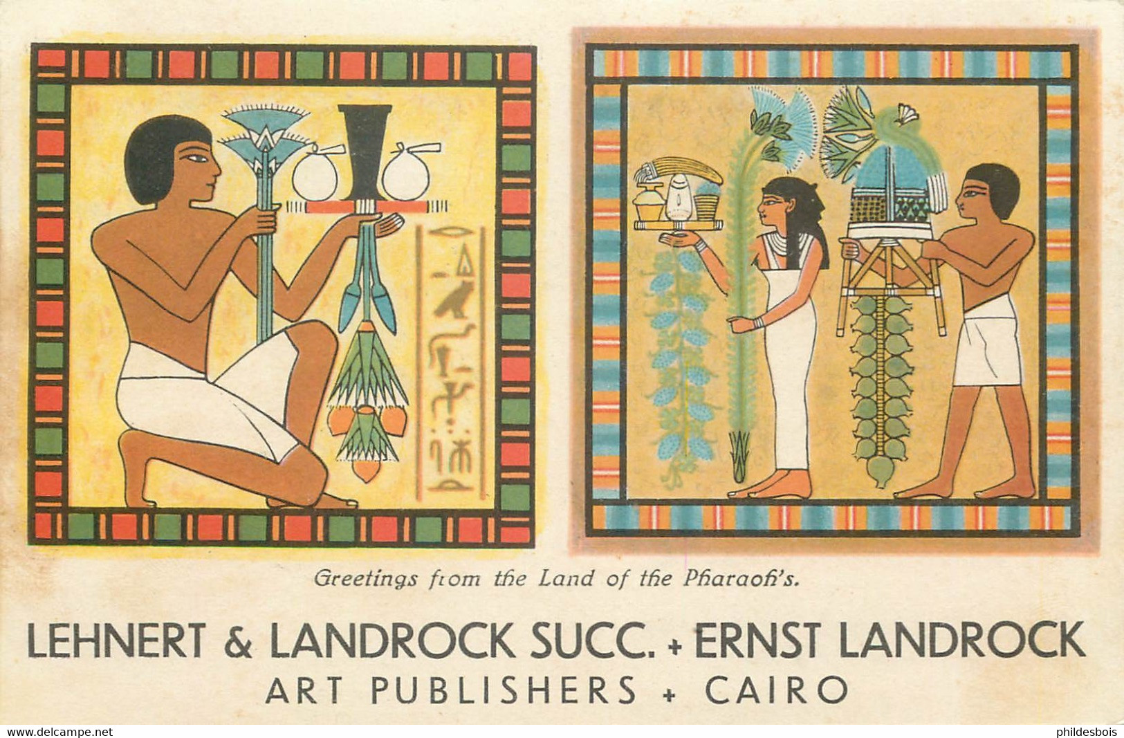 LEHNERT & LANDROCK Succ + Ernst LANDROCK (carte Publicitaire ) Le Caire EGYPTE - Photographie