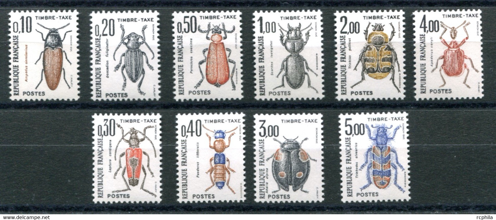 RC 22722 FRANCE N° 103 / 112 TAXE SERIE INSECTES NEUF ** MNH TB - 1960-.... Postfris